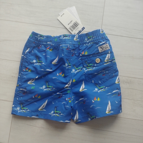 POLO Ralph Lauren NEW Sailboat Seas Swim Trunks - Picture 6 of 11